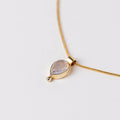 Ame Fall Necklace con piedra luna y baño de oro de INDIGO