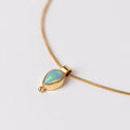 Ame Fall Necklace con ópalo etíope y baño de oro de INDIGO