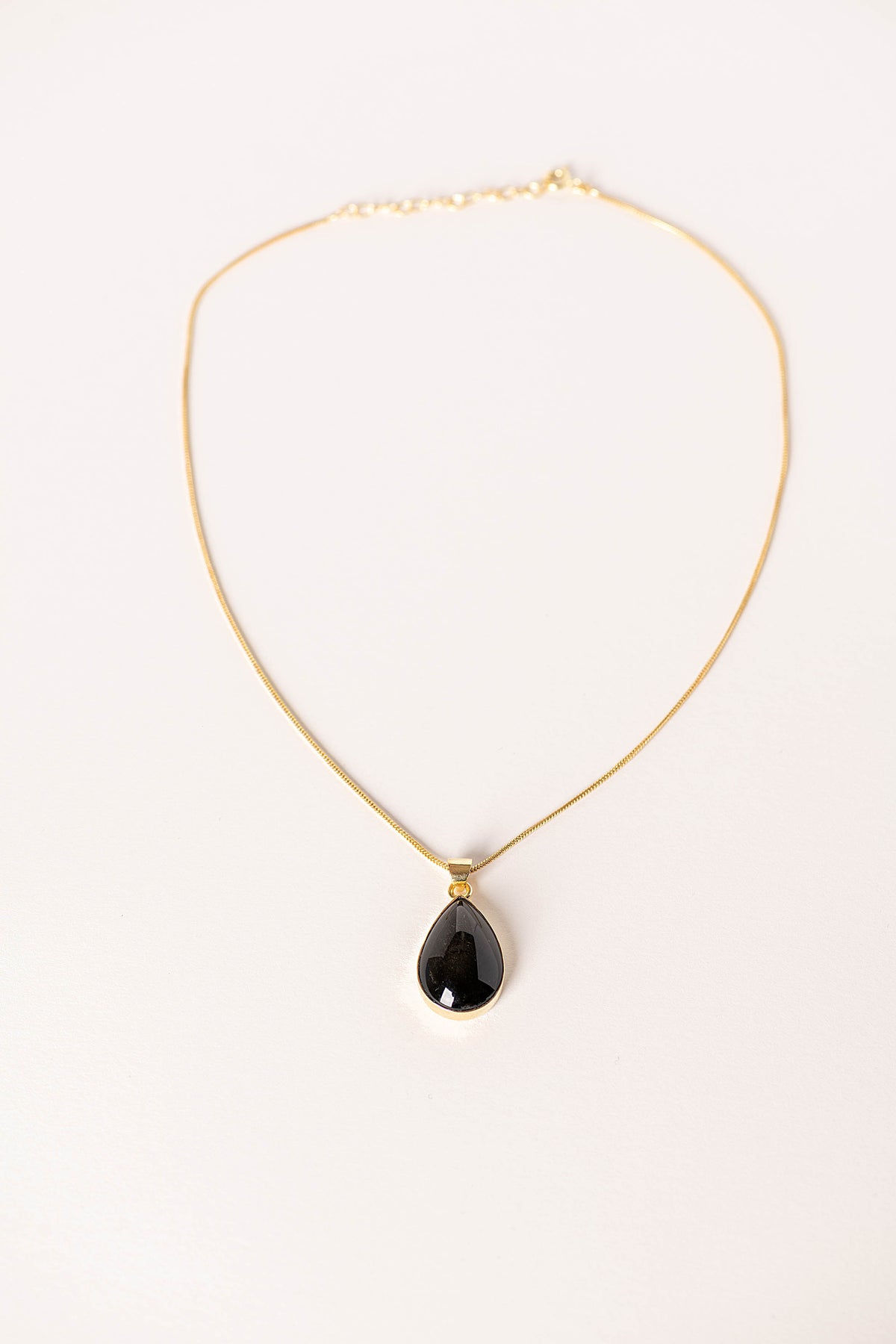 Ame Necklace — Obsidian