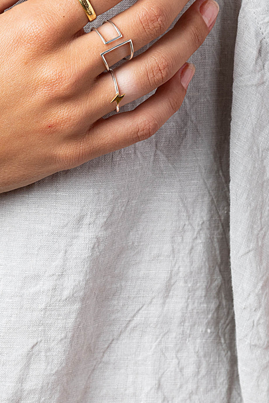 Argent Lightning Ring de INDIGO