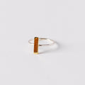 Argent Rectangle Ring de INDIGO