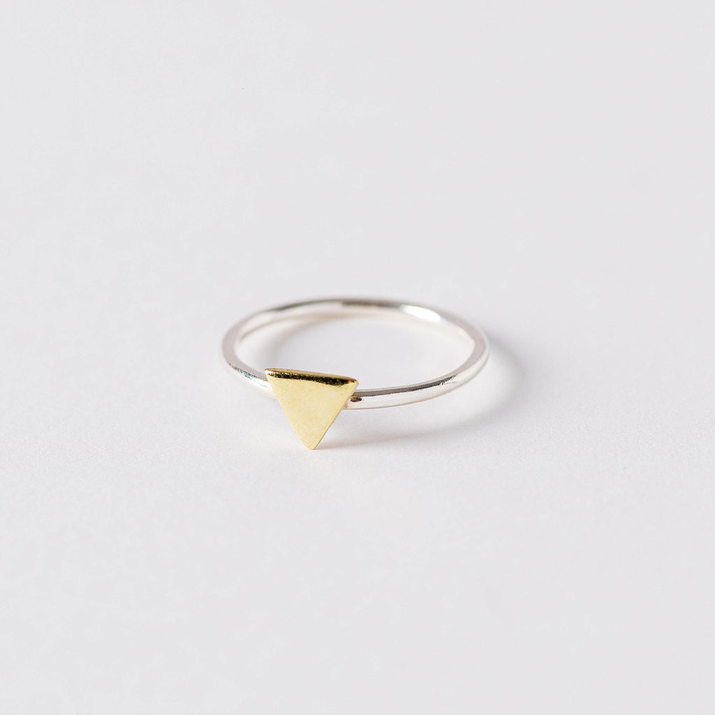Argent Triangle Ring de INDIGO