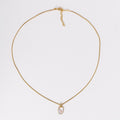 Nami Necklace con piedra luna y baño de oro de INDIGO