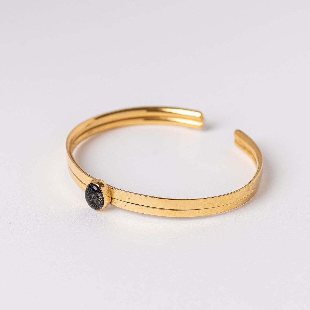 Pulsera Nara con labradorita y baño de oro de INDIGO